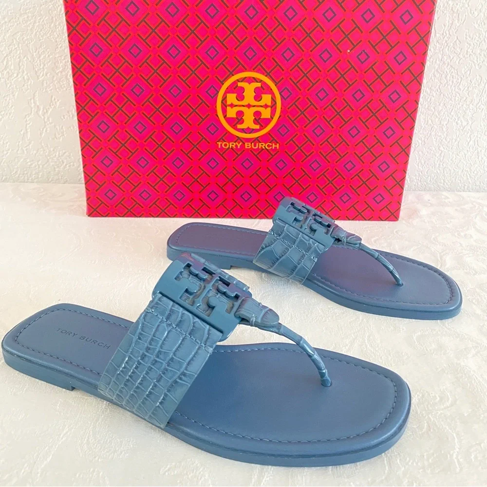 Tory Burch Blue Thong Sandals